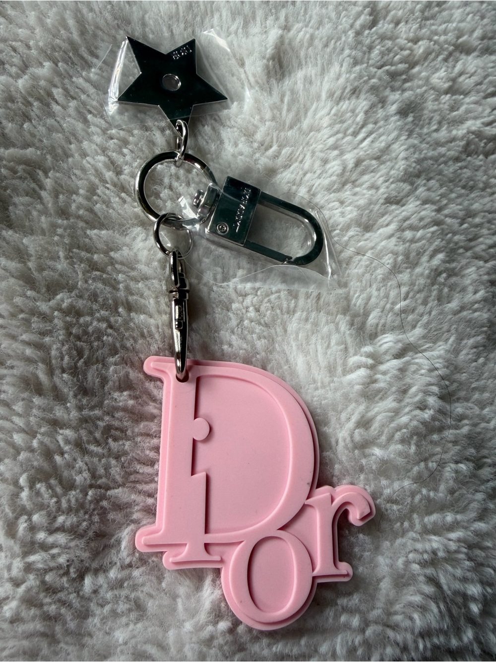 Dior Pink Rubber bubble gum keychain